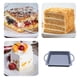 thumbnail image 3 of Wosthever Molde de silicona para pasteles, bandeja para hornear con mango, Fondant reutilizable, herramientas de bricolaje de acero inoxidable, Herramientas y accesorios para hornear Gris, 3 of 6