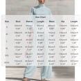 thumbnail image 3 of Cagogo Women Plus Size High Neck Puff Sleeve Blouse Wide Leg Pants Two Piece Set Solid Elegant Casual Matching Lounge Sets Loose Comfy Outfits Travel Airport Clothes, Blue 2XL, 3 of 7