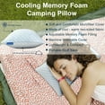 thumbnail image 2 of Travel Pillow - Large 1 Pack Compressible Camping Pillow for Sleeping - Shredded Memory Foam with 1 Storage Bags - Supportive for Adults Kids Outdoor Backpacking Hiking Gear, 2 of 2
