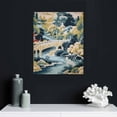thumbnail image 4 of ARISTURING Classic Chinese Style Canvas Wall Art Blue Yellow And White Chinoiserie Pagoda Farmhouse Wall Decorations for Pub Bedroom Dining Room Kitchen Bathroom Canvas Paintings, 4 of 4