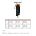 thumbnail image 4 of Pantalón de corte regular para mujer, pierna ancha recta, cintura alta, cierre de botones, pantalones de negocios modernos, negro, XL, 4 of 4