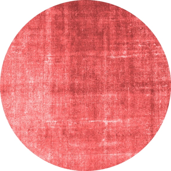 Ahgly Company Indoor Round Persian Red Bohemian Area Rugs, 4' Round