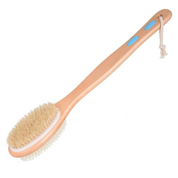 Bath Brush Portable Double-sided Wooden Shower Back Brush Bath Body Brush