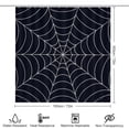 thumbnail image 2 of Spider Web Shower Curtain Waterproof Bathroom Curtain Set with Hooks Home Decor Bathroom Curtains 4pcs, 2 of 6