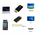 thumbnail image 3 of 4K DisplayPort To HDMI Compatible Adapter Converter Display Port Male DP To Female HD TV Cable Adapter Video Audio For PC TV, 3 of 5