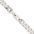 thumbnail image 4 of 925 Sterling Silver 11mm Strass Chaîne Pendentif Pendentif Biseauté, 4 of 9