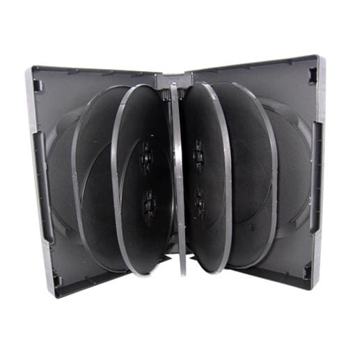 CheckOutStore 10 Black 12 Disc DVD Cases by