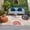 Beige, Coral Red, variant on Blue Grey Coastal Outdoor Rug for Patio/Deck/Porch, Non-Slip Large Area Rug 4 x 6 Ft, Nautical Shell Starfish Coral Summer Beach Rustic Indoor Outdoor Rugs Washable Area Rugs, Camping Rug Carpet