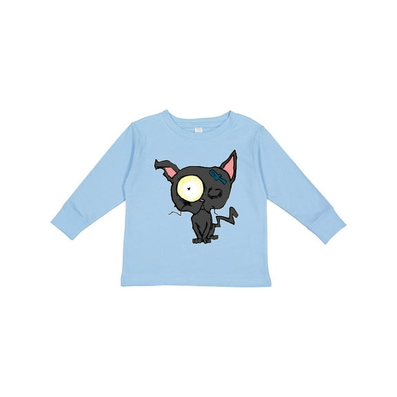 Inktastic Goth Animals Pets Black Cat Boys or Girls Long Sleeve Toddler T-Shirt