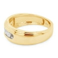 thumbnail image 6 of AFFY Mens Anniversary Wedding Band Ring, 0.50CT Moissanite Diamond 14K Yellow Gold over Silver-5.5, 6 of 8