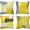 Yellow, variant on STONCEL Cushion Covers, Set of 4 Decorative Short Plush Throw Pillow Covers, Abstract Style Square Throw Pillow Cases 45cm x 45cm for Sofa Bedroom Chair Office Outdoor Patio Decor (Yellow)