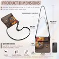 thumbnail image 7 of HELLHERO Delicate UV Texture Women's Crossbody Shoulder Bag for Dating Travel Everyday, PU Leather Stylish Lightweight PU Leather Crossbody Shoulder Purse, Gray Wolf Autumn Forest, 7 of 7