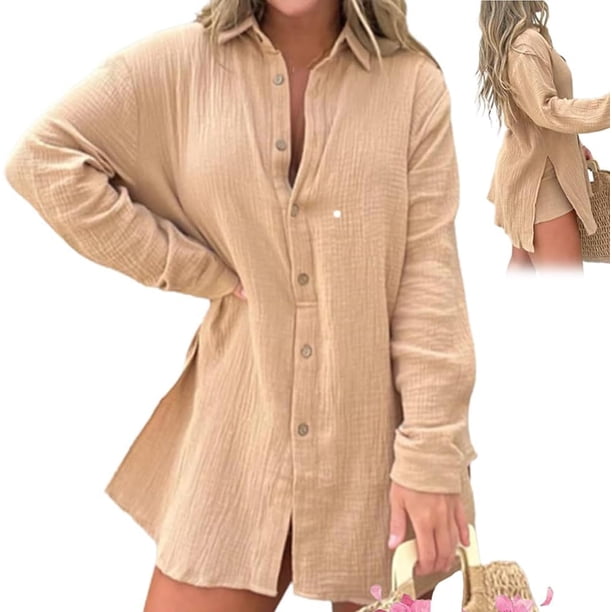 Barcelona Breeze Conjunto de vestido mameluco, verano sexy casual camisa suelta tops+pantalones cortos para mujer 2 piezas