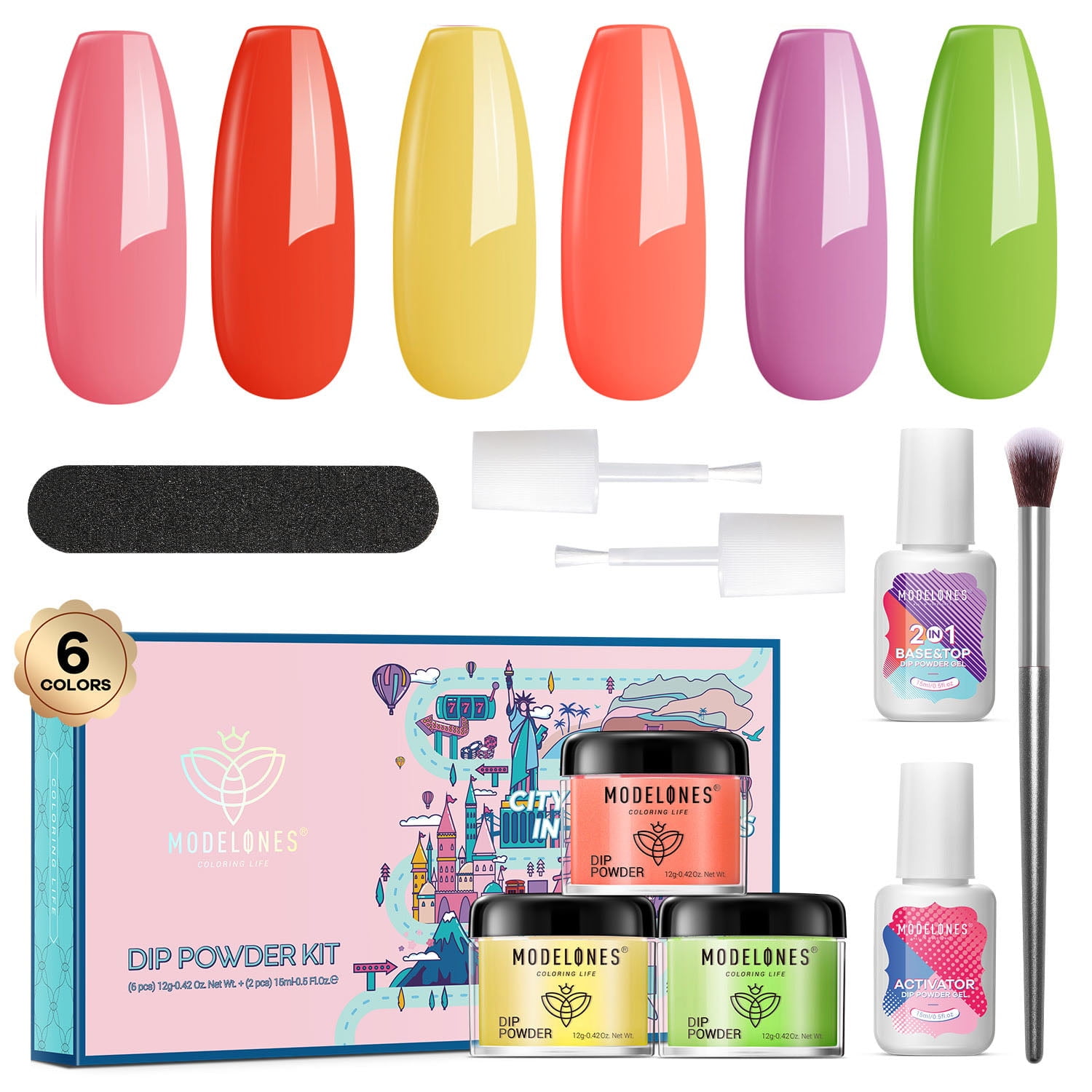 Dip Powder Nails The Original Dipping Powder SNS Nails Australia |  Multicolor Dipping Powder Starter Kit With Brush Dip Powder Nail Kit For  Starter Essential Portable Kit For Travel Nail Manicure Accessories