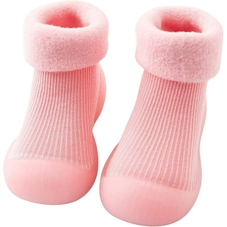 

QWZNDZGR Non-Skid Indoor Slipper Shoes Socks Booties Baby Boy Girls Animal Non-Skid Indoor Slipper Shoes for First Steps