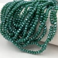 thumbnail image 1 of 2 3 4 6 8mm Rondelle Flat Faceted Crystal Beads for Jewelry Making Solid Color Loose Spacer Glass Beads Bracelet Necklace DIY, 1 of 5