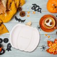 thumbnail image 4 of Dosaele 20 Pcs Assiettes en Papier Jetables Forme de Citrouille Bol Dessert, 4 of 6