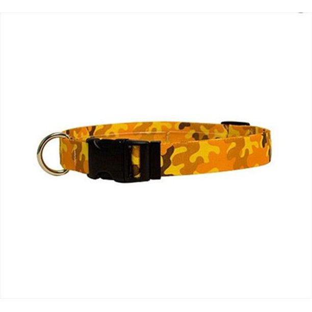 Yellow Dog Design Sterling Stripes Orange Goldenrod Dog Leash with Comfort Grip Handle
