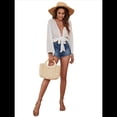 thumbnail image 3 of Traje de Baño para Mujer, Túnica, Bikini con Lazo, Camiseta de Playa Suave de Larga S, 3 of 8