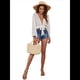 thumbnail image 3 of Traje de Baño para Mujer, Túnica, Bikini con Lazo, Camiseta de Playa Suave de Larga S, 3 of 8