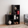 thumbnail image 3 of IRIS 4 Tier Tall Freestanding Wood Storage Bookshelf Shelf Shelving Unit, Black, 3 of 4