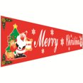 thumbnail image 2 of Wosthever Cartel de Navidad para el hogar, comedor, valla, ventana, terraza, bandera colgante, fiesta, Festival, decoración de Año Nuevo, adorno colgante Kits de decoración para fiestas tipo 3 Wosthever HA068108-03B, 2 of 6