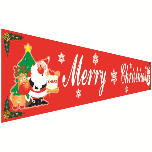 Advancent Cartel de Navidad para el hogar, comedor, valla, ventana, terraza, bandera colgante, fiesta, Festival, decoración de Año Nuevo, adorno colgante Kits de decoración para fiestas tipo 3 Advancent HA068108-03B