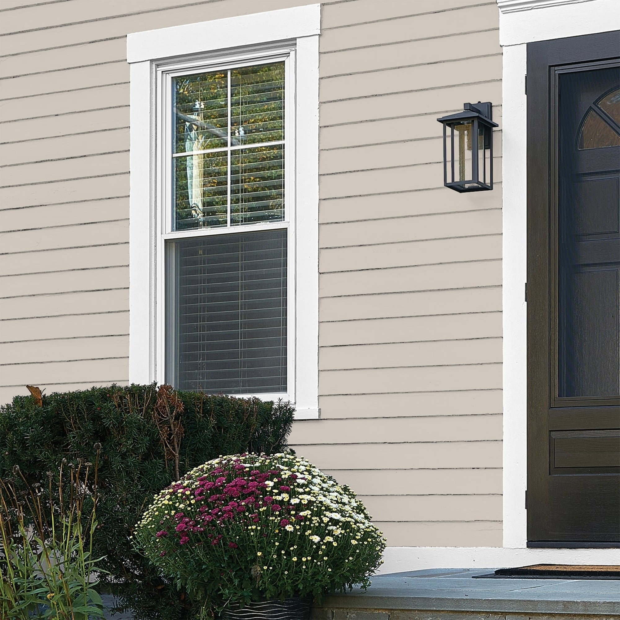 Glidden Fundamentals Intuitive / Beige, Flat Exterior Paint, 1 Gallon