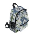 thumbnail image 2 of FORMRS School Backpack with Front Zippered Pocket 12" Student Travel Daypack, Green Floral, 2 of 6