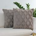 Plush Short Wool Velvet Decorative Throw Pillow Covers Luxury Style