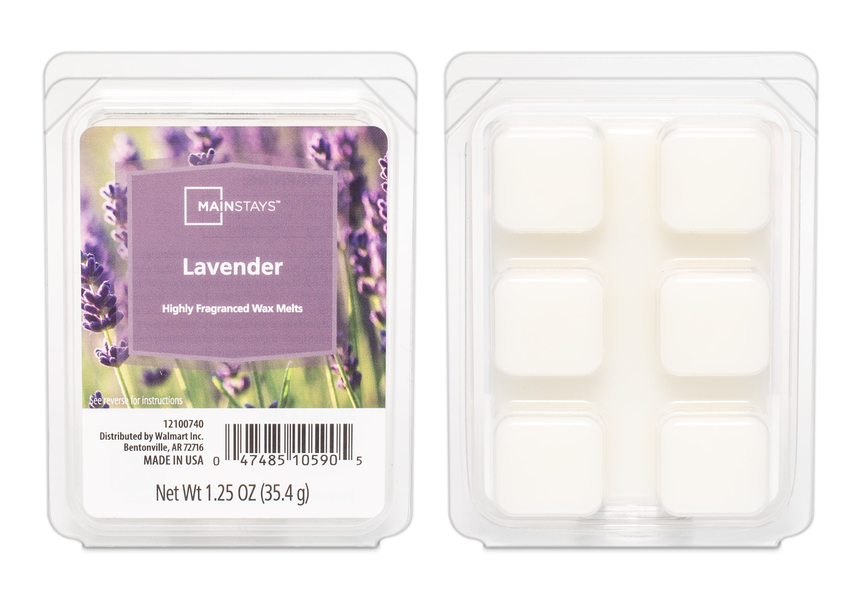 (6 pack) Mainstays Lavender Scented Wax Melts, 1.25 oz