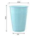 thumbnail image 2 of 100-Pack 12 Oz Lavender Disposable Plastic Cups - Durable and Stylish Party Cups, 2 of 5