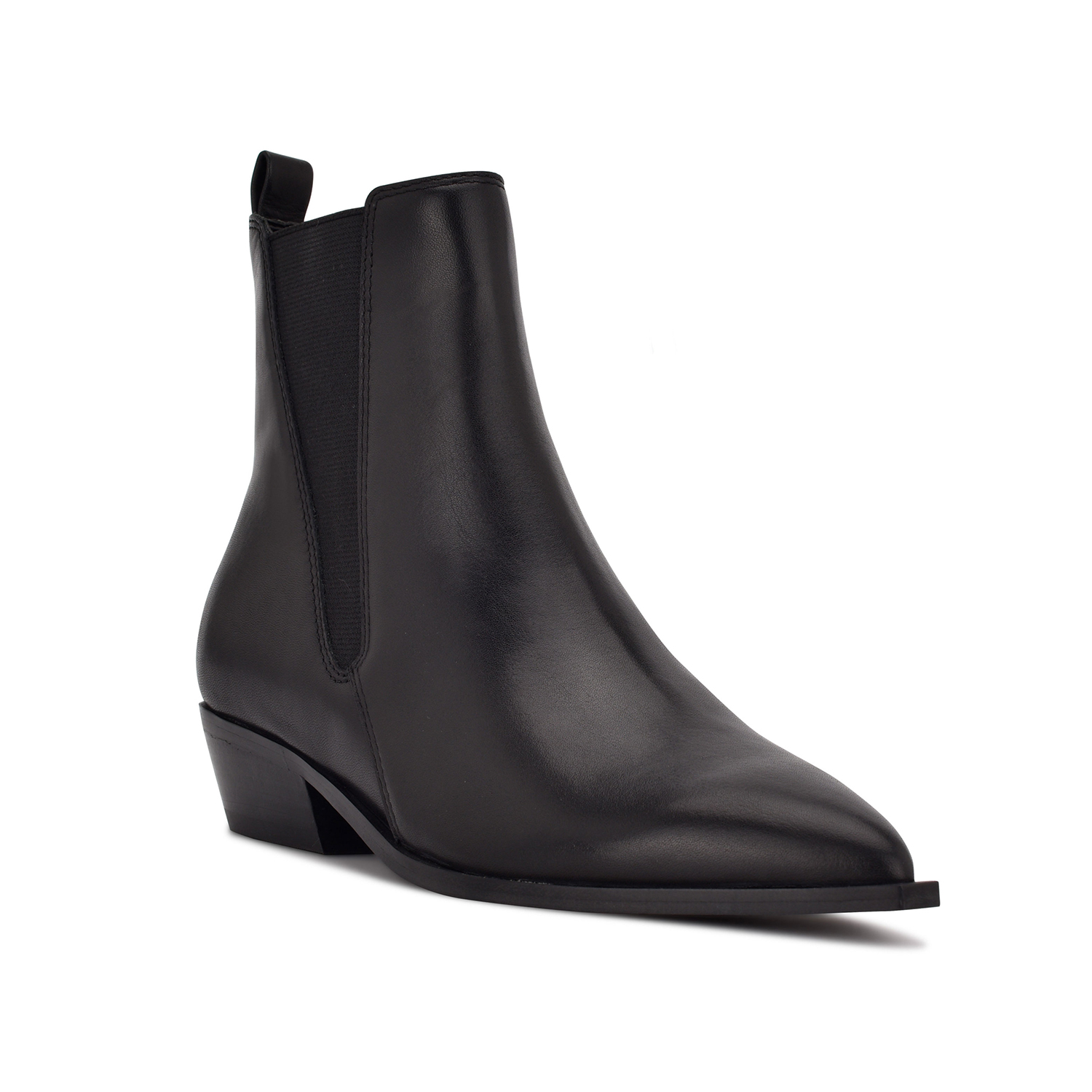 Nine West Women's Agate Chelsea Boot - Black Stretch Gore Ankle Bootie