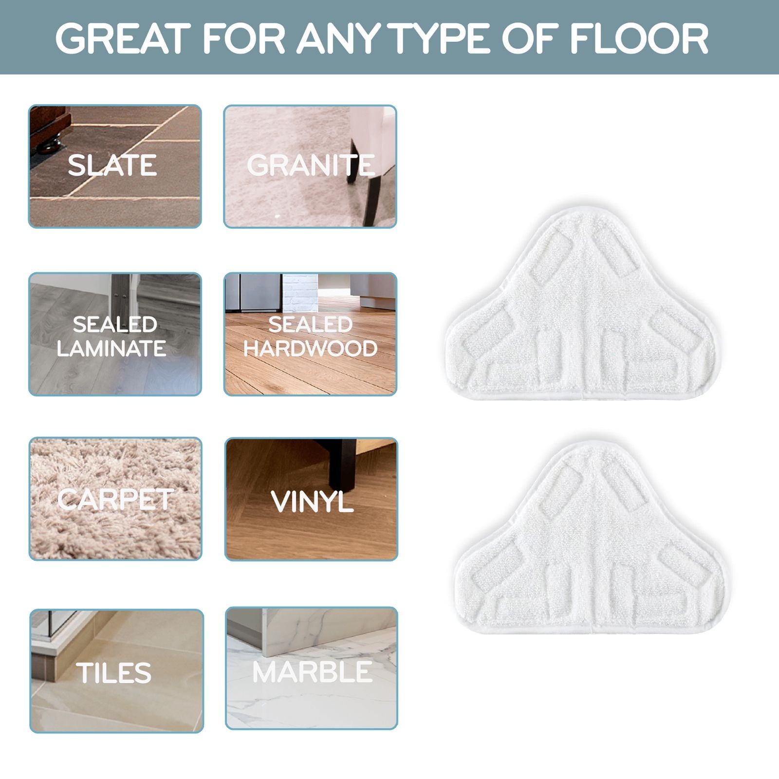 H20 Microfibre Replacement Pads