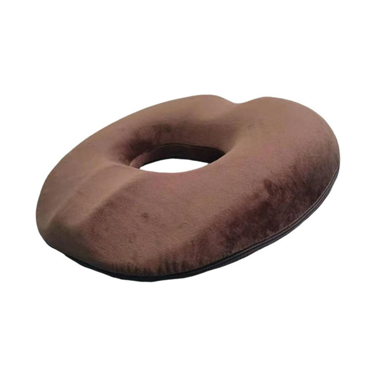 Donut Pillow Comfort Sitting Pad for Tailbone Pain Perineal Surgery Coffee  