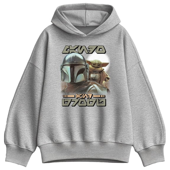 Star Wars - Aurebesh Potrait Oversized Fleece Hoodie Sweatshirt