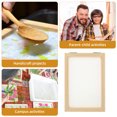 thumbnail image 3 of BESTYASH Paper Making Screen Small in Khaki from Solid Wood and Copper for Educational Activities Families Use, 3 of 7