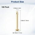 thumbnail image 3 of Uxcell 100-Pack Clavos Pequeños, 2mm x 25mm Clavos de Latón Hardware Cabeza Redonda, 3 of 6