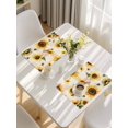 thumbnail image 5 of Summer Sunflowers Placemats Set of 6, Pastoral Rose Floral Farmhouse Vintage Placemats for Dining Table, Place Mats for Kitchen Tabletop, Waterproof Wipeable Dining Table Mats Set, 5 of 9