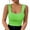 Green, variant on HAJGJP V Neck Tank Top Women Popular New Strapless Vest With Wide Shoulder Straps Sleeveless Top Sexy And Body Hugging Hot Girl Vest. Coffee,L