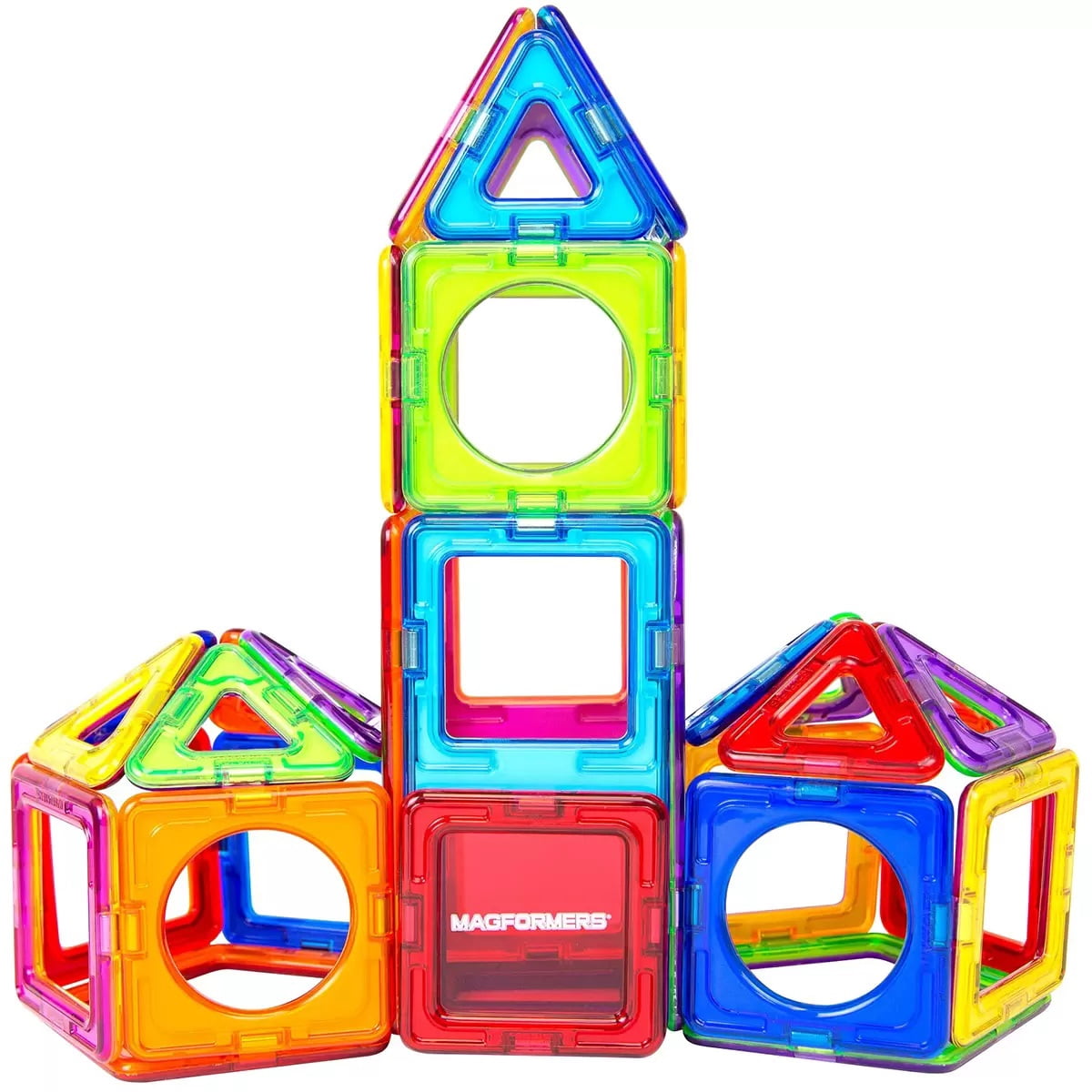 Magformers Magnetic Building Kit: 120 Piece Set with 15 Shapes & 8