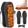 thumbnail image 1 of Hearth & Gear USB Interface Insole For Men And Women Short Velvet Heating Insole Foot Warmer Charging And Heating Insole Slide Board for Working Out Sit And Peddle Exercise for Legs Mini Exercise Bike, 1 of 7