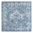 thumbnail image 2 of Unique Loom Outdoor Traditional Collection Area Rug - Valeria (7' 10" Square Blue/Ivory), 2 of 6