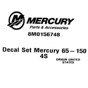 Mercury Marine Boat Decals 8M0156748 | FourStroke Stickers (Set of 5)