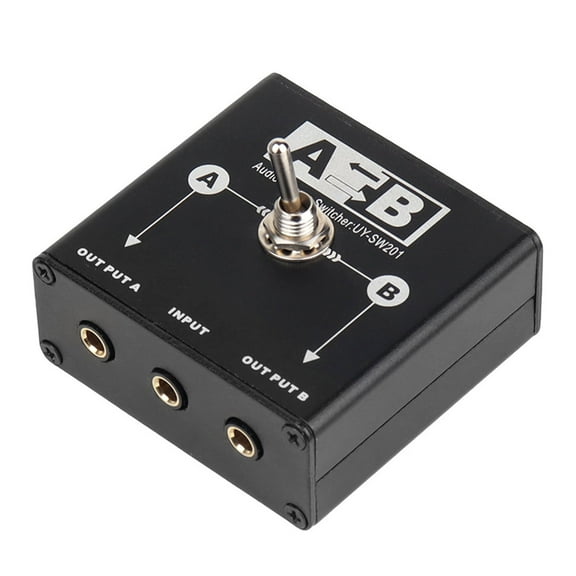 Studio 3.5mm Sound Switcher Passive Multiple Device Compatibility Metal Case Signals Selectors