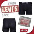 thumbnail image 2 of Levi's Mens Stretch Boxer Brief Underwear Breathable Stretch Underwear 4 Pack Heather Grey Camo/Heather Charcoal/Light Heather Grey/Caviar, Small, 2 of 7