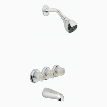 Kingston Brass KB6238LL Legacy 3-handle Tub and Shower Faucet Set 