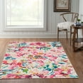thumbnail image 3 of Linon Home Décor Washable Julian Area Rug or Runner Collection, Raspberry and Ivory, 5' x 7', 3 of 7