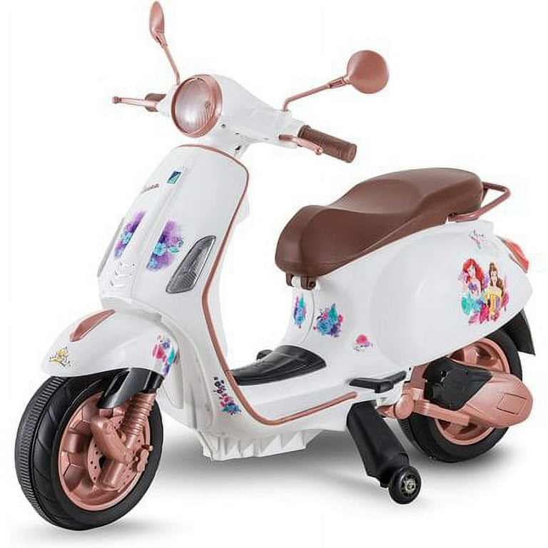 Kid Trax Toddler Disney Princess Vespa Scooter Electric Ride On