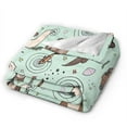 thumbnail image 2 of Wijzvio Sea Otter Throw Blanket Soft Fuzzy Fleece Blanket For Couch Bed Living Room Decoration 80"X60", 2 of 9
